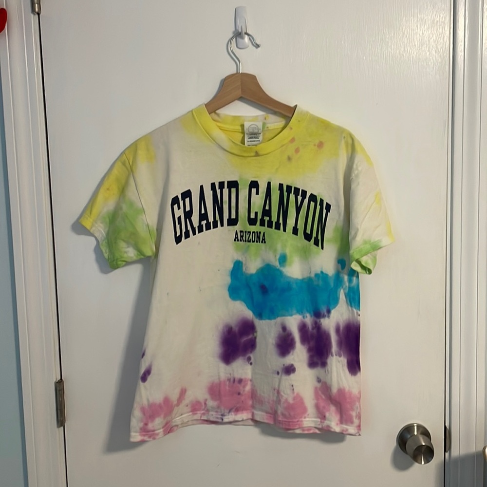 Custom Tie Dye Grand Canyon cotton T shirt adult size Medium